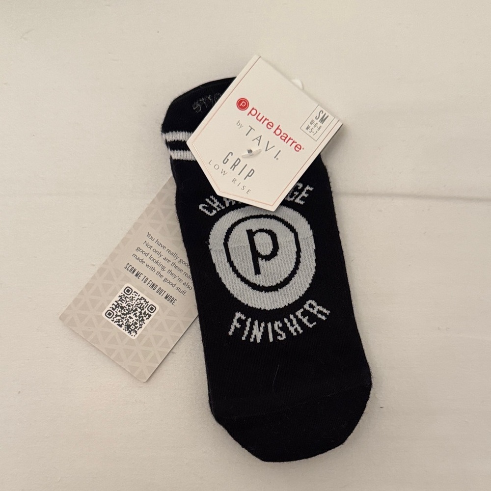Pure Barre Black Challenge Finisher Socks